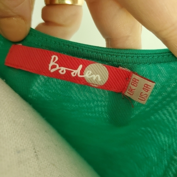 Boden Beaded Green Jersey Maxi Dress - Picture 9 of 10